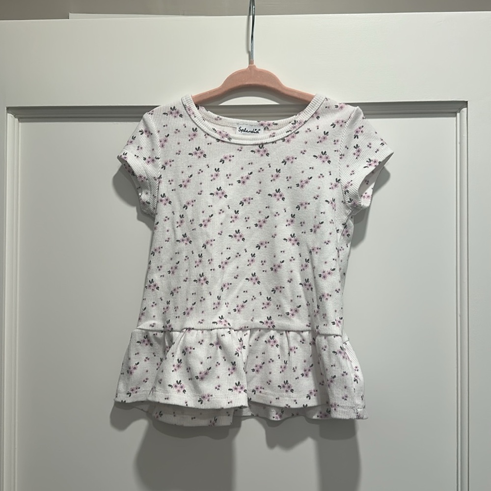 Splendid Floral Baby Dress with Diaper Cover